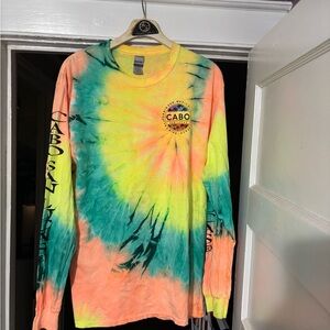 Cabo San Lucas Tie-Dye Long Sleeve Shirt